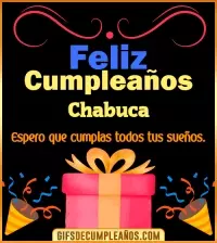 Mensaje de cumpleaños Chabuca